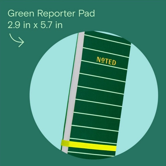 Noted by Post-it Green with Dot Grid Reporter Pad, Sticky Notes - Picture 7 of 9